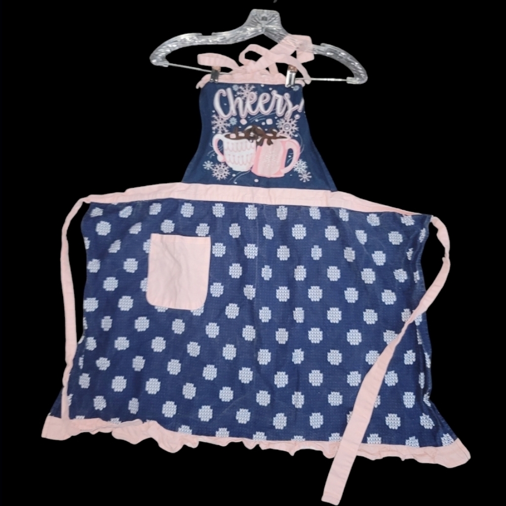 👩🏼‍🍳Woman Pantry Apron With Hot Cocoa Design👩🏻‍🍳
